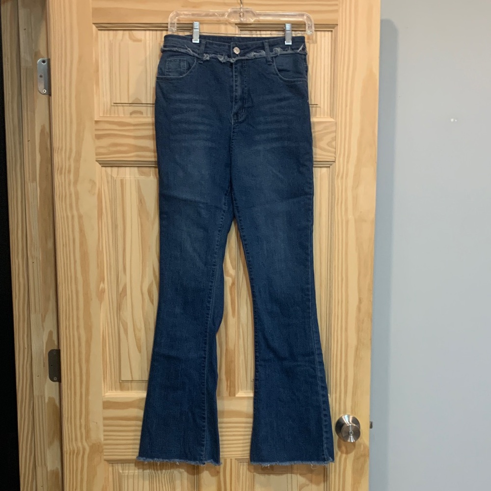 Women's Blue Flared Jeans
